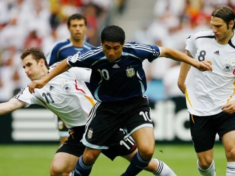 La razón de su salida: en números, el partido de Riquelme vs. Alemania en 2006