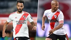 Ignacio Scocco y Carlos Sánchez, River Plate (Foto: Getty Images)