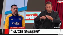 Juan Román Riquelme sobre Carlos Tevez.