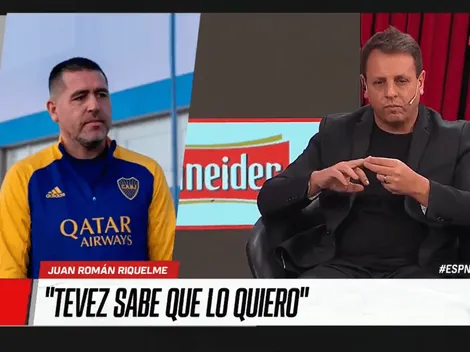 Riquelme y su mensaje para Tevez: "Sabe que lo quiero mucho"