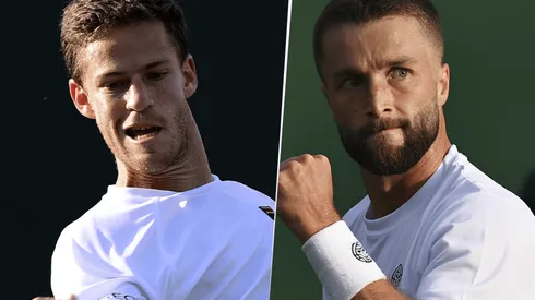 Diego Schwartzman vs. Liam Broady por Wimbledon (Foto: Getty Images).