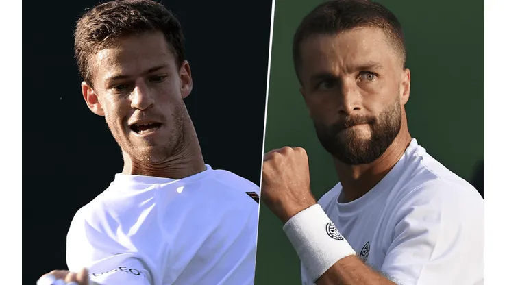 Diego Schwartzman vs. Liam Broady por Wimbledon (Foto: Getty Images).
