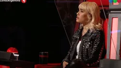 Lali Espósito cantó Nada es para siempre de Fabiana Cantillo en medio del programa (Fuente: YouTube La Voz Argentina)