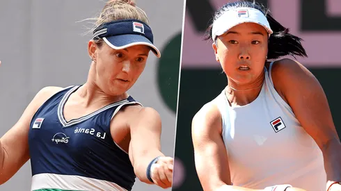 Nadie Podoroska juega contra Ann Li por la Primera Ronda de Wimbledon (Fuente: Getty Images)