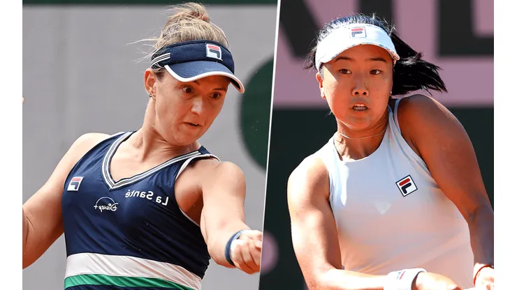 Nadie Podoroska juega contra Ann Li por la Primera Ronda de Wimbledon (Fuente: Getty Images)