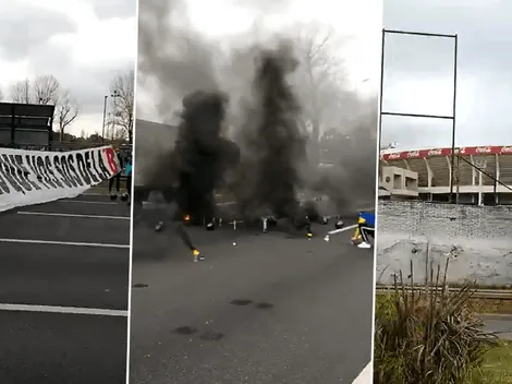 Video: hinchas de Boca causan un caos en las afueras del Monumental