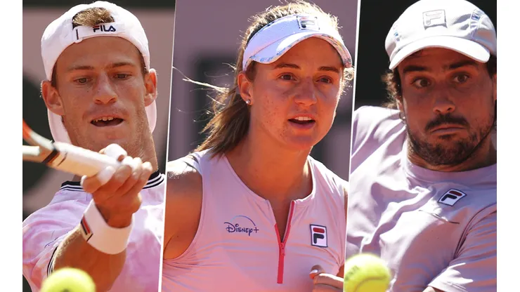 Diego Schwartzman, Nadia Podoroska y Guido Pella, algunos de los tenistas argentinos en Wimbledon (Foto: Getty Images).