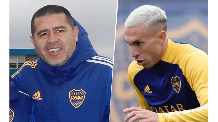 Juan Román Riquelme y Norberto Briasco, Boca Juniors (Foto: Boca vía Facebook)