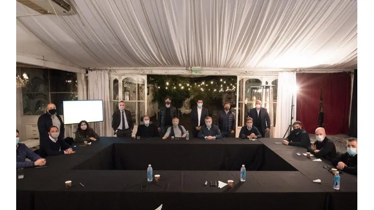 Reunión de Juntos por el Cambio a la cual asistió Juan Manuel López esta semana (Fuente: Twitter Juan Manuel López)