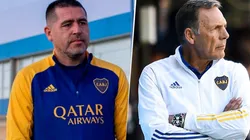Román Riquelme y Miguel Ángel Russo (Fotos: Boca vía Twitter y Getty)