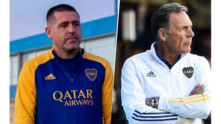Román Riquelme y Miguel Ángel Russo (Fotos: Boca vía Twitter y Getty)
