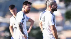 Messi y Agüero en la Selección Argentina.