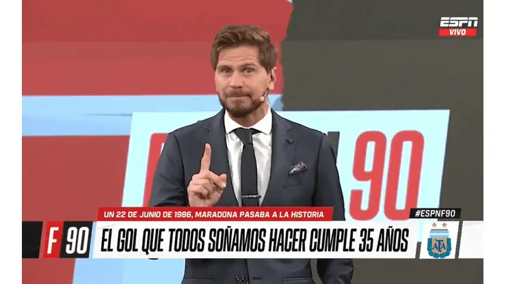 Vignolo recordó el Gol del Siglo.
