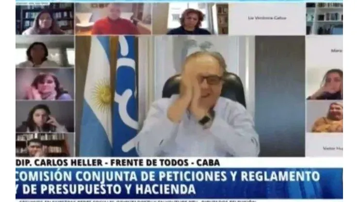 Un Diputado interrumpió la reunión para recordar a Maradona y recibió fuertes reproches. (Twitter)
