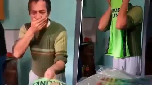 Le regalaron la camiseta de Enzo Pérez arquero y nos emocionó a todos