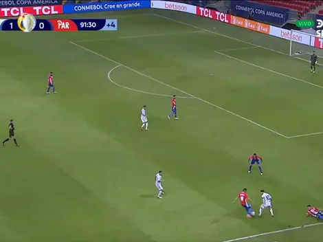 Para ver en loop toda la noche: el caño de Messi sobre el final del partido