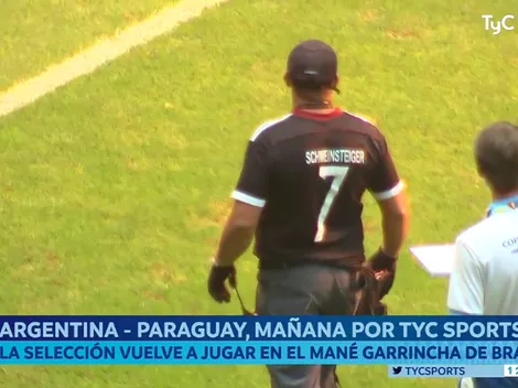 La termeada del año: fue a trabajar a la cancha con la 7 de Alemania en pleno Brasil