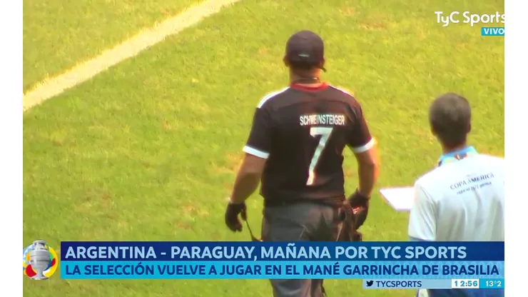 El curioso momento que capturó TyC Sports en Brasilia