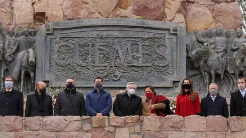 Alberto Fernández en el acto de conmemoración al General Martín Miguel de Güemes (Fuente: Instagram Alberto Fernández)