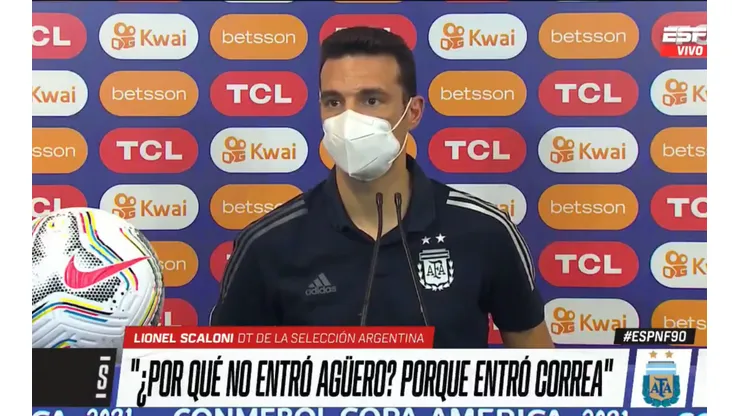 La pregunta que no le gustó a Scaloni tras el triunfo ante Uruguay