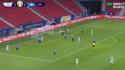 Messi mandó un centro perfecto y Guido Rodríguez puso el 1-0 de cabeza