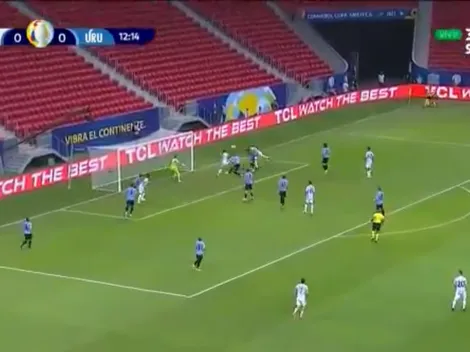 Messi mandó un centro perfecto y Guido Rodríguez puso el 1-0 de cabeza