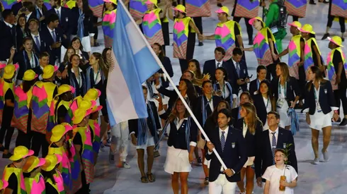 Luis Scola, el portador de la bandera de Argentina en Río 2016. (Foto: Getty).