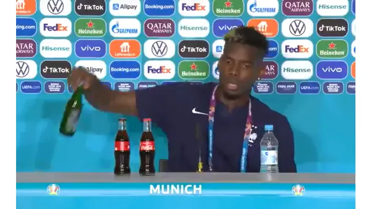 Paul Pogba en conferencia de prensa.