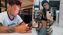 Video: la reacción de Mauro Zárate cuando Natalie Weber le preguntó qué estaba haciendo con el celular