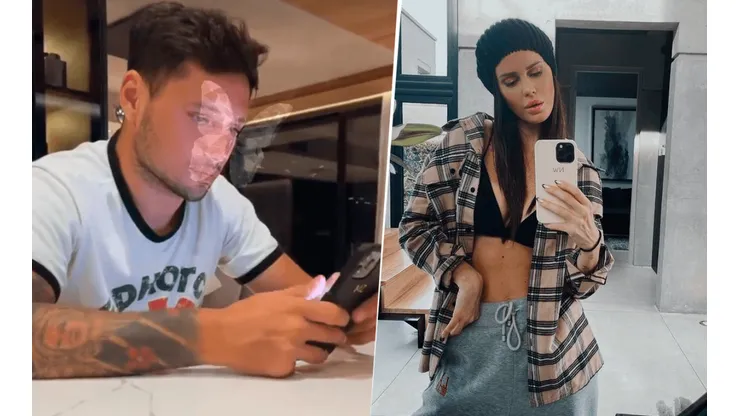 Video: la reacción de Mauro Zárate cuando Natalie Weber le preguntó qué estaba haciendo con el celular