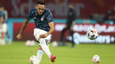 Lucas Ocampos en la Selección Argentina.