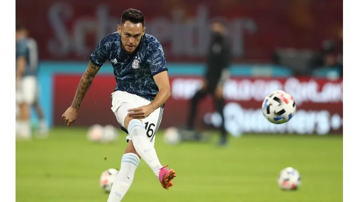 Lucas Ocampos en la Selección Argentina.
