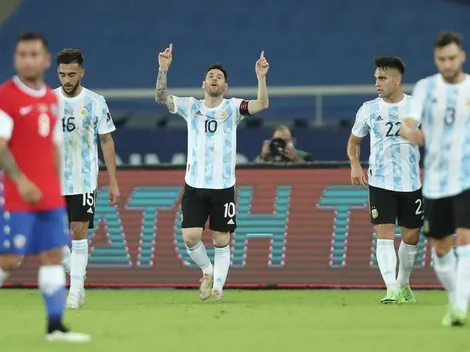 No nos quedan adjetivos: Messi clavó un golazo de tiro libre ante Chile