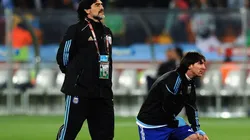 Viral en Twitter: la foto de Messi que a todos les recordó a Maradona