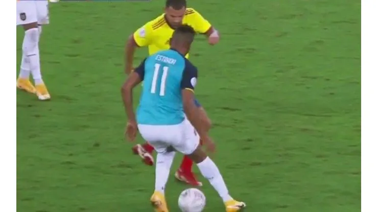 El caño de Cardona jugando para Colombia