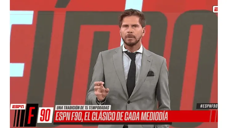 Sebastián Vignolo se mostró muy enojado.