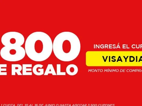 800 pesos de regalo en Supermercado Día: 6 días para obtenerlos