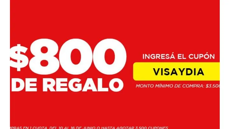 800 pesos de regalo en Supermercado Día: 6 días para obtenerlos