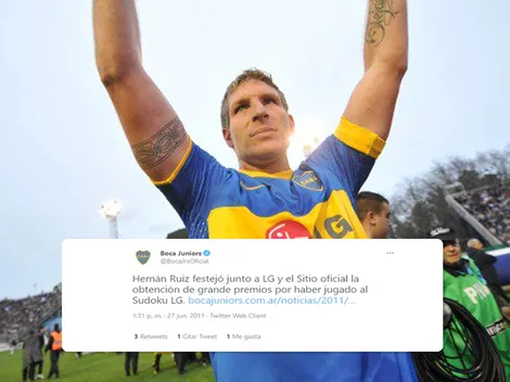 Totalmente fuera de contexto: el primer tuit de Boca tras el descenso de River