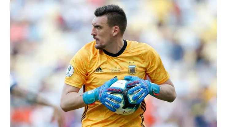 Franco Armani en la Selección Argentina.