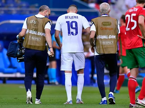Video: Benzema salió lesionado en el partido a días de la Eurocopa