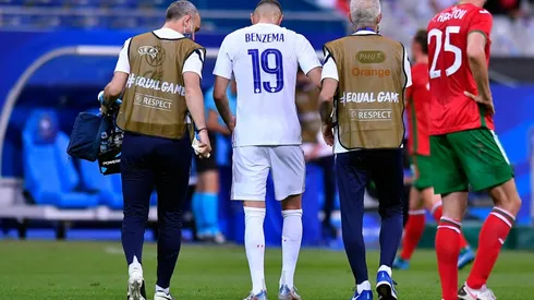 Benzema salió lesionado del partido ante Bulgaria
