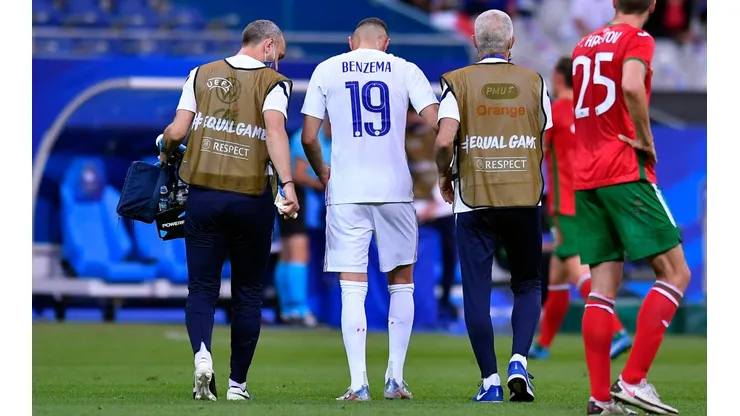 Benzema salió lesionado del partido ante Bulgaria