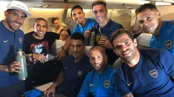 "¡Hola, Madrid!", publicaba la cuenta oficial de Boca en Twitter tras el arribo a Madrid (Foto: Boca vía Twitter)
