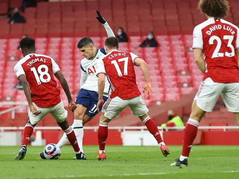Un golazo de Lamela de rabona fue elegido como el mejor de la Premier League