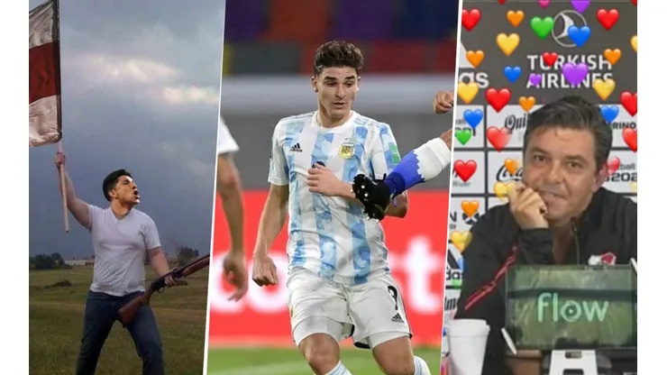 Lo aman: los memes en en Twitter cuando entró Julián Álvarez. (Foto: Diario Olé)