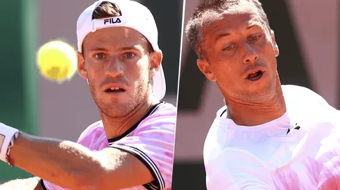 Diego Schwartzman vs. Phillipp Kohlschreiber por el Roland Garros (Foto: Getty Images).