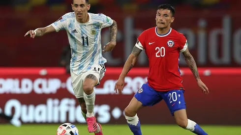 Ángel Di María salió sustituido a los 61' por Julián Álvarez.