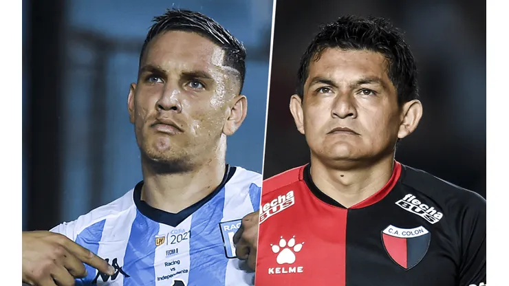 Racing y Colón se medirán en la final de la Copa de la Liga Profesional. (Fotos: Getty).