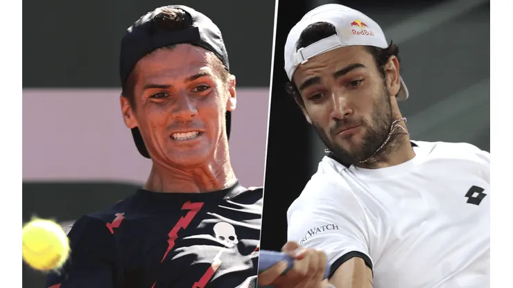 Federico Coria vs. Matteo Berrettini por Roland Garros (Foto: Getty Images).